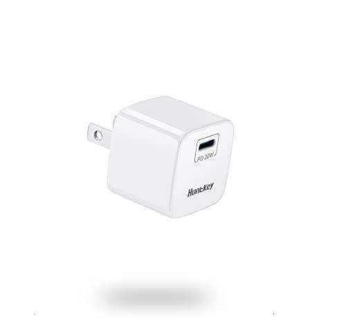 20W USB-C Power Adapter iPhone Charger Block Type-C Fast Charging for iPhone 16/15 and More Series, Galaxy, Pixel, iPad (Cable Not Included)