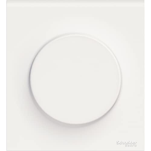 Plaque étanche Schneider Odace blanche 1 poste avec capot de protection