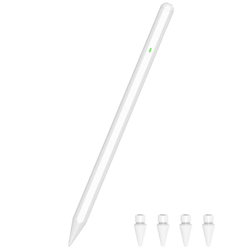 Lapiz para iPad 10º/9º Generacion, Lápiz para iPad 2018-2024 con Carga Rápida& Inclinación &...