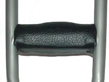 Thomas Fetterman Leather Saddle Grips for Crutches, Black, Pair