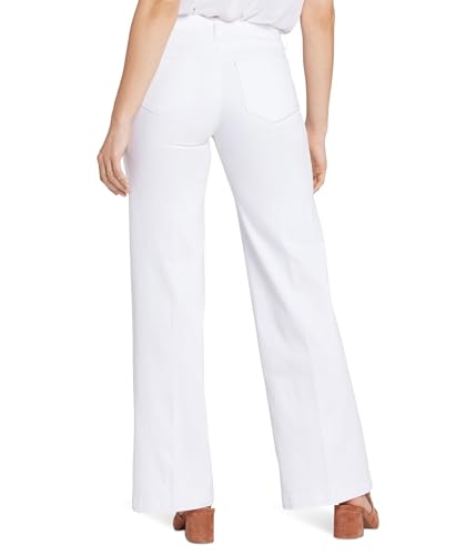 NYDJ Women's Teresa Wide Leg Jeans in Optic White3