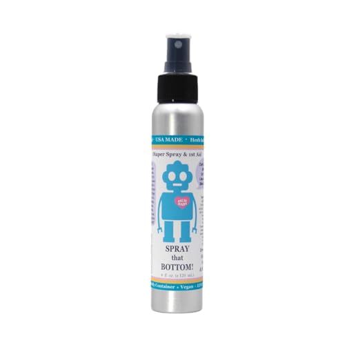 Balm! Baby BALMBABY-SPRAYBOTTOM Spray That Bottom – Diaper Rash Spray | Sprayable Diaper Rash Cream | No Touch – No Rub – No Mess! | Cloth Diaper Balm cover