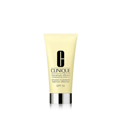 Clinique Émulsion Hydratante Tellement Différente + SPF 50 pour Peaux Sèches à Mixtes | Hydratant + Protection Solaire, 50 ml