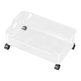 Bvdfgk Under Desk Book Storage Bin Movable Book Organizer for Books Toys Magazines