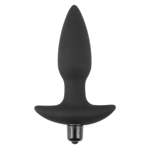Butt plug fantasy plug vibrant noir pour une initiation anale sans douleur