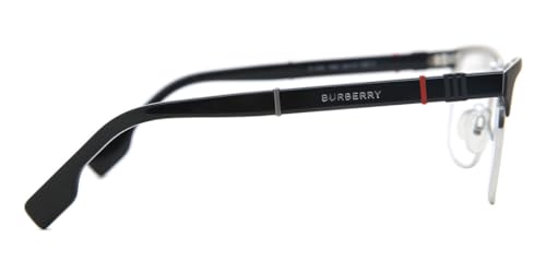 Image of BURBERRY Eyeglasses BE 1348 1306 Alba Silver /Matte Black