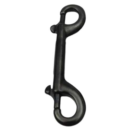 Phantasmia ステンレススチール両端スナップフック 海水耐性 チェーンクリップ ペット用品 ガレージ用 100mm ゴールド (115 mm ブラック)