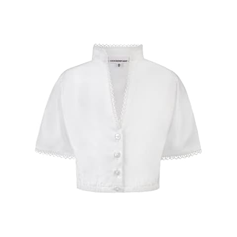 Stockerpoint Mädchen Susi Bluse, weiß, 110-116 Cover