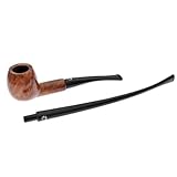 ROCKING GIFTS Tubo Falcon Coolway Churchwarden Dritto 84/6 mm: Tubo per fumo lungo, ugello curvo, filtro 6 mm