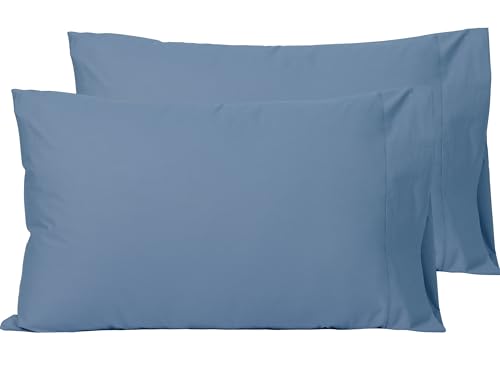Image of Sylvanora Egyptian Cotton Pillowcases 2 Pack 50x75cm Moonlight Blue