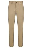BOSS Herren Schino-Taber-1 D Konisch Fit Chino aus gefärbtem elastischem Baumwoll-Satin Hellbraun 32/32