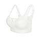 SHEKINI Zbra Sport Soutien Gorge Sport Brassiere Sport Fitness Vêtement Sport-sans Armature-Femme(Blanc,S)