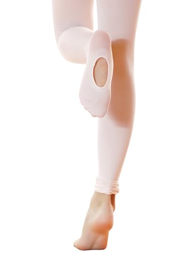 Image of LingTing Ballet Tights for Girls Ultra Soft Pro Dance Tights Convertible Transition Tights (Toddler /Little Kid /Big Kid)