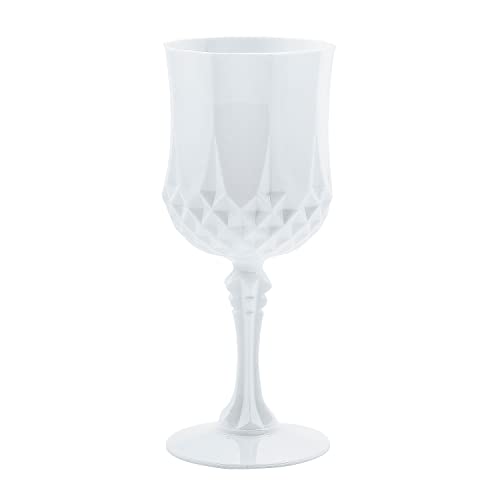 Fun Express White Patterned Wine Glasses, 12 Count