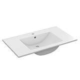 nextradeitalia 1 PZ LAVABO CONSOLLE IN CERAMICA cm 60 x 45 Bianco Mod.FERX.DIAERX-FATN-NDN
