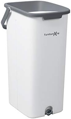 FurnitureXtra Mop and Bucket Set. Microfibre Flat Mop for Wet & Dry with Stainless Steel Handle, Twin Chamber Bucket Suitable for All Floor