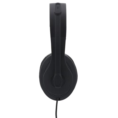 Hama Ordinateur Micro-Casque Supra-auriculaire Filaire Stereo Noir Volume réglable, Mise en sourdine du Microphone