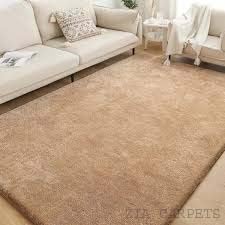 Image of zia carpets Cozy Soft Shaggy Non Slip Carpet for Home Decor Aesthetic Rugs with 2.5 inch Thikness Size 5x8 feet