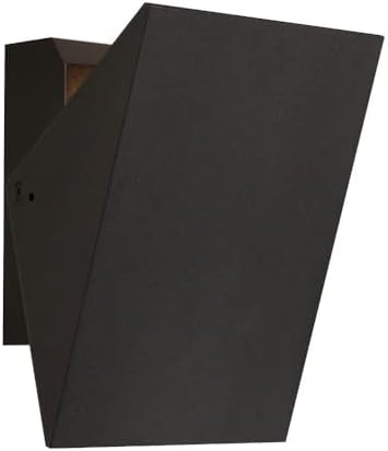 ET2 Lighting E41332-BK Alumilux Tilt - 12W 1 LED Outdoor Wall Mount-7 Inches Tall and 5 Inches Wide, Finish Color: Black