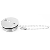 Boat Deck Fuel Filler, 316 Stainless Steel Mirror Polished Marine Boat Fill Port Marine Fuel Cover, Silver