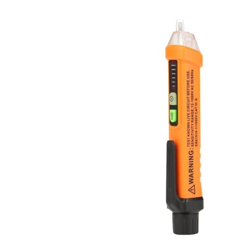 Oumefar Pluma Detectora de Voltaje NCV con Linterna e Indicador LED para Uso Doméstico Construcción de Plástico Duradero