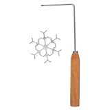 Nettoyage simple : facile à nettoyer et à entretenir, garantissant qu'il reste prêt à l'emploi avec un minimum d'effort, ustensile à crêpes pour la friture, cuillère à frire en métal