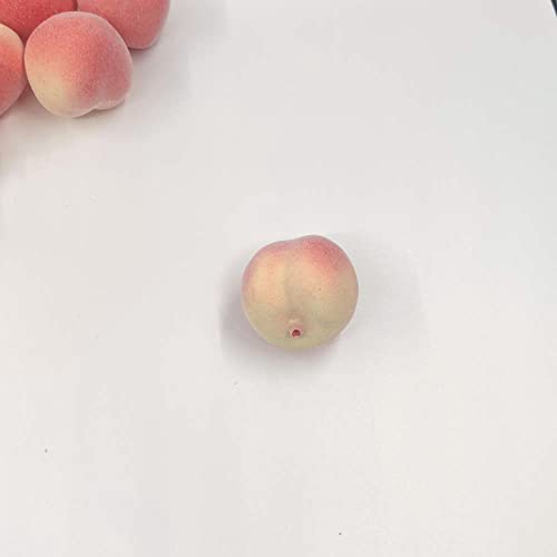 Horuius Mini Artificial Peach Fake Peach Mini Fruit Small Peach Simulation Lifelike For Home Cabinet Table Party Kitchen Decoration Photography Prop 20 Pcs #TOP3