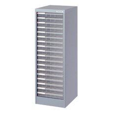 ナカバヤシ アバンテV2 フロアケース A4 浅18段 シルバー AF-18-SV