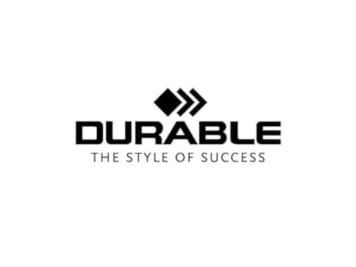 Durable 221701 Skoroszyt zaciskowy Duraclip A5, opak. 25 sztuk, kolor czarny.