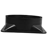 DECOMELODY Válvula Antirretorno Para Campana Extractora Negro, Instalación Rápida