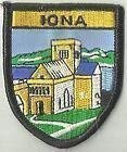 IONA Scotland Crest Flag World Embroidered Patch Badge