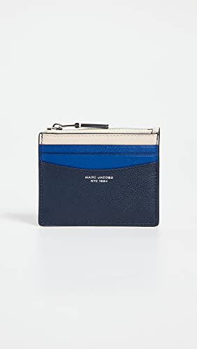 Marc Jacobs Women's The Slim 84 Colorblock Zip Card Case, Blue Sea Multi, One Size #TOP1