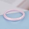 RIUKIU Anneau De Queue En Céramique De 2 Mm En Forme De Diamant Pour Femmes, Anneau De Mode En Céramique Pour Femmes,Rose,8 #3