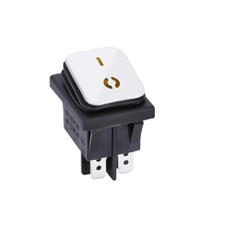 Interrupteur KCD4 250V panneau acier inoxydable commutateur étanche 4 broches bouton LED