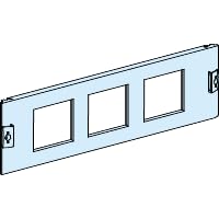 Couvercle Schneider Electric 96x96 plaque finition 3 appareils plastron modulaire