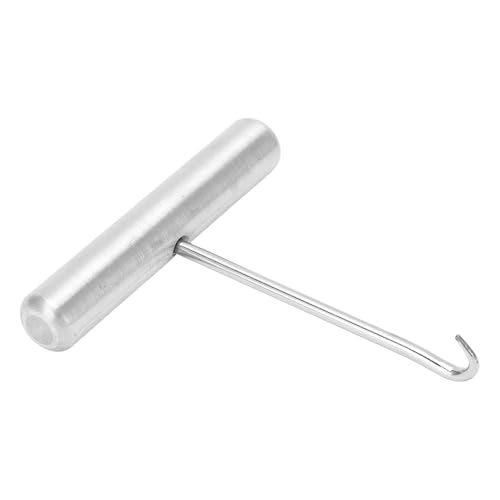 Chiffonade Stainless Steel Racket Stringing Tool – Tennis Racket String Assistance Puller Racquet Pull Hook Stringing Tool,Arc Design for Even Line Adjustment