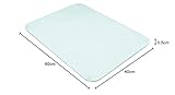Biznest Clear Tempered Glass Kitchen Worktop Saver/Chopping Board Clear Surface Protector - 60 X 40Cm - Image 4