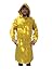 Rain Coat, 0.35 mm PVC on Polyester, Yellow, 48 in Length, Pack of 10 (Medium)