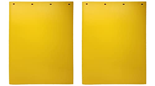 24 x 30 Semi Truck Mud Flaps by Pair - Weatherproof Poly - Red - Green - Blue - Purple - Yellow - Extreme Duty (Red)