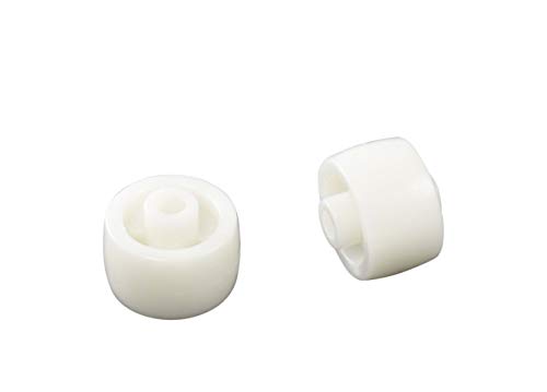 Image of Pallet Jack /Truck Load Wheels Set (2 pcs) 3 inch x 3.75 inch with Bearings ID 20mm Poly Tread Red