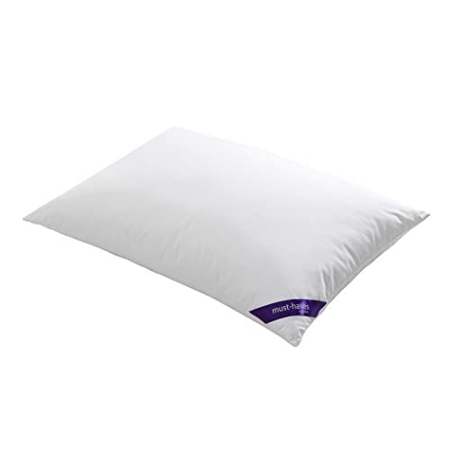 Feather and Loom Luxury White Feather Bed Pillows for Sleeping - 100% Natural Cotton Cover, All Position Sleepers, Responsible Down Standard Certified, Hypoallergenic (Standard - 20X26)