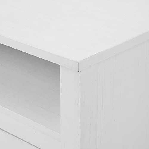 Walker Edison Durango Modern Farmhouse Glass Door Highboy Fireplace Stand For Tvs Up To 65 Inches, Grey Wash #TOP7