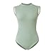 ROYAL SMEELA Women’s Camisole Backless Leotard Turtleneck Ballet Costumes for Women Ballet Dance Leotards Bodysuit Light Green