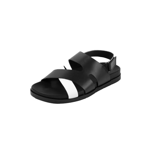 Image of Metro Men Faux Leather Comfort Sandal