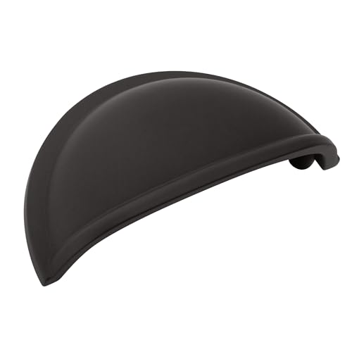 Amerock 25 Pack 3" Cup Pulls Matte Black Drawer Pull
