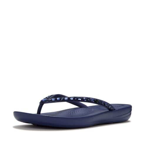 Image of FitFlop Iqushion Multi-Crystal Ergonomic Flip-Flops
