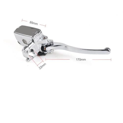 Freno hidráulico de moto de 22mm con depósito integrado y palanca de embrague en aluminio 6