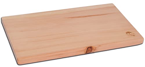 Tabla de cortar de madera de pino, 25 x 14 x 2 cm, fabricada en Tirol (sin surco, logotipo de Nature Design)