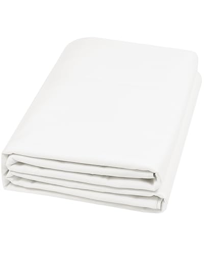 HOTGODEN Light Weight 100% Cotton Muslin Fabric: 63 inch x 2,5,10 Yards Bleached Muslin Linen Fabric Material for Sewing Material Apparel Cloth