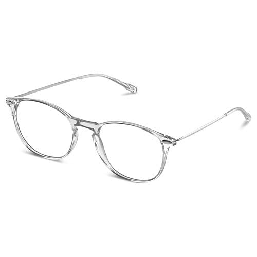 Nooz Gafas de Lectura - Color Crystal Corrección +2.50 - Forma Ovalada - Para Hombres y Mujeres - Modelo Alba Colección Essential